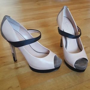 Blush Taupe Jessica Simpson platform heels 7.5